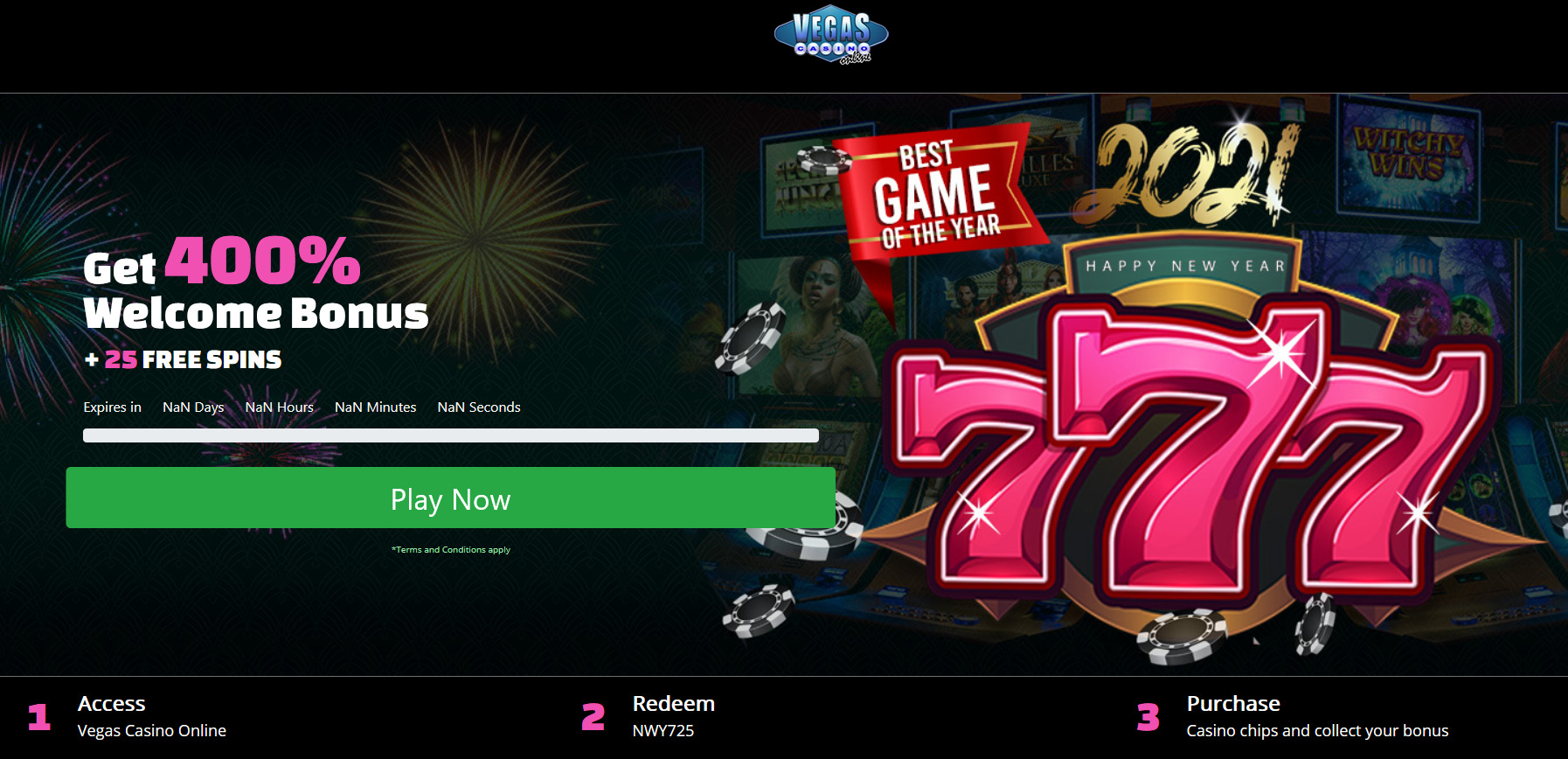Get 400% Welcome Bonus + 25 FREE SPINS